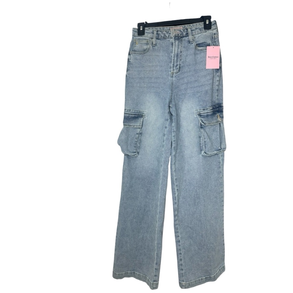 Juicy Couture Wide Leg Cargo Pants with Pockets